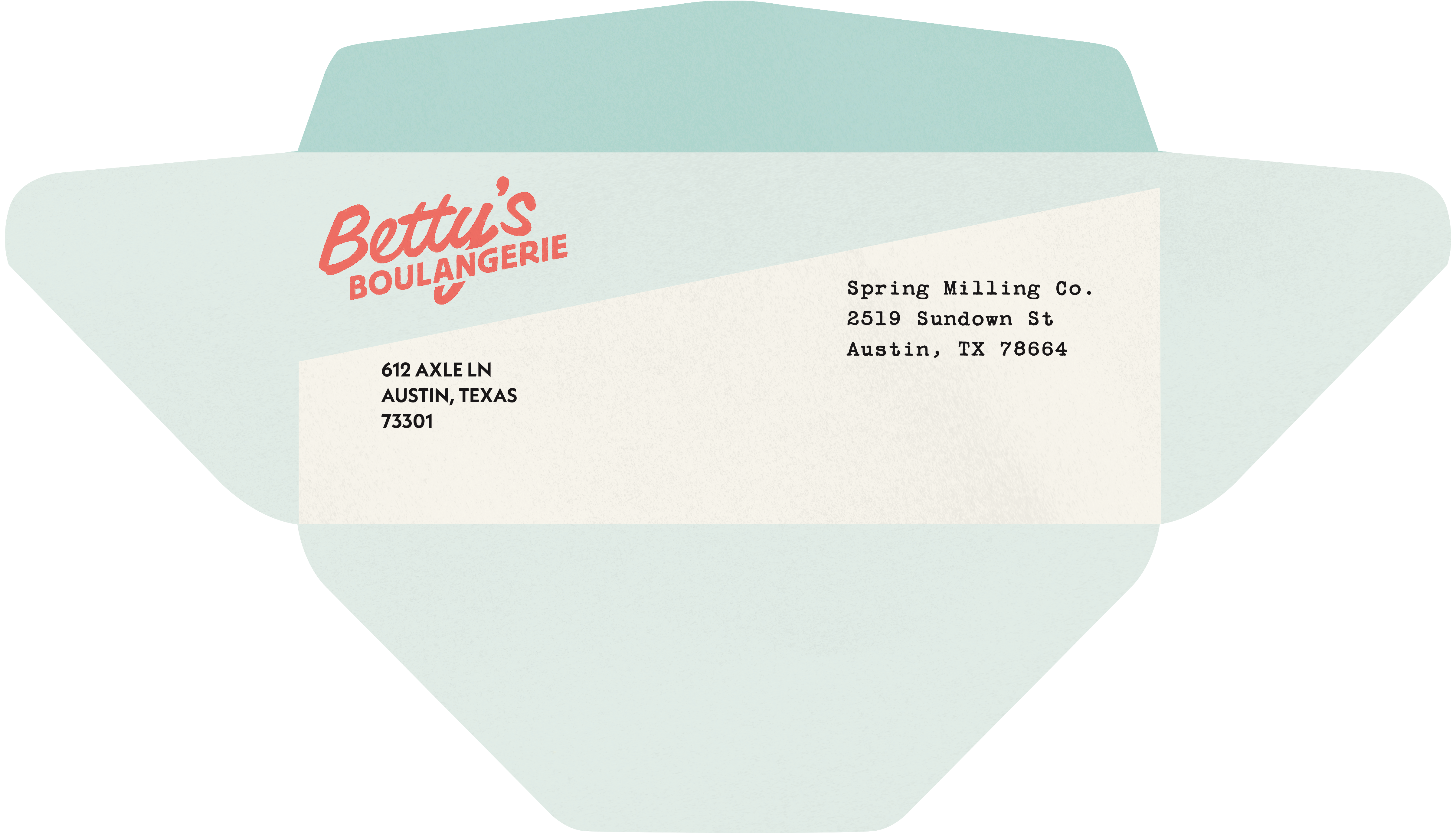 Betty’s Boulangerie Envelope