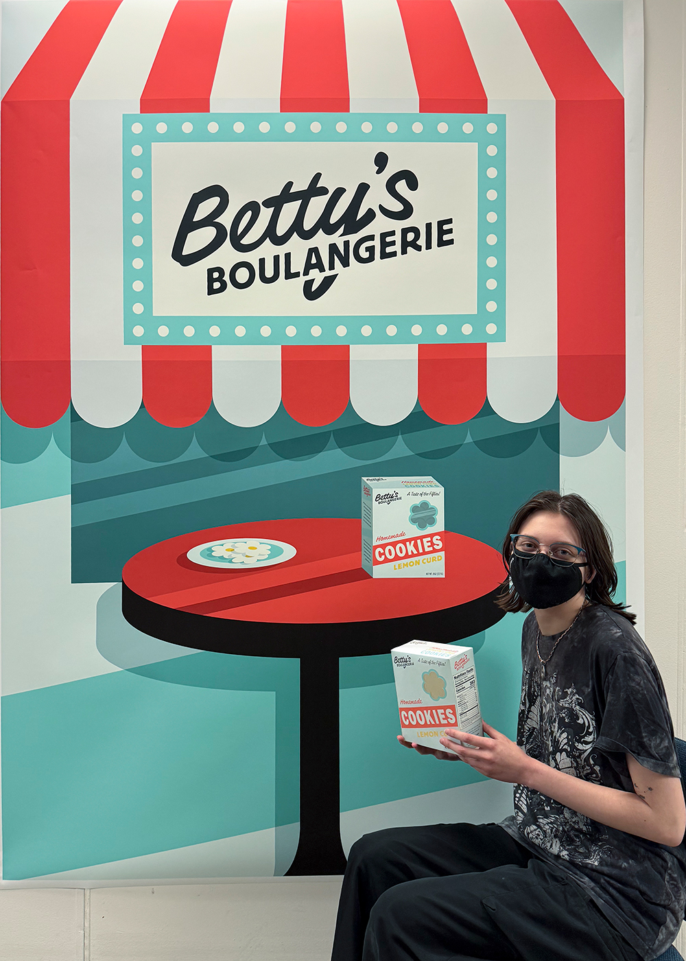 Betty’s Boulangerie Cookie Photo Wall