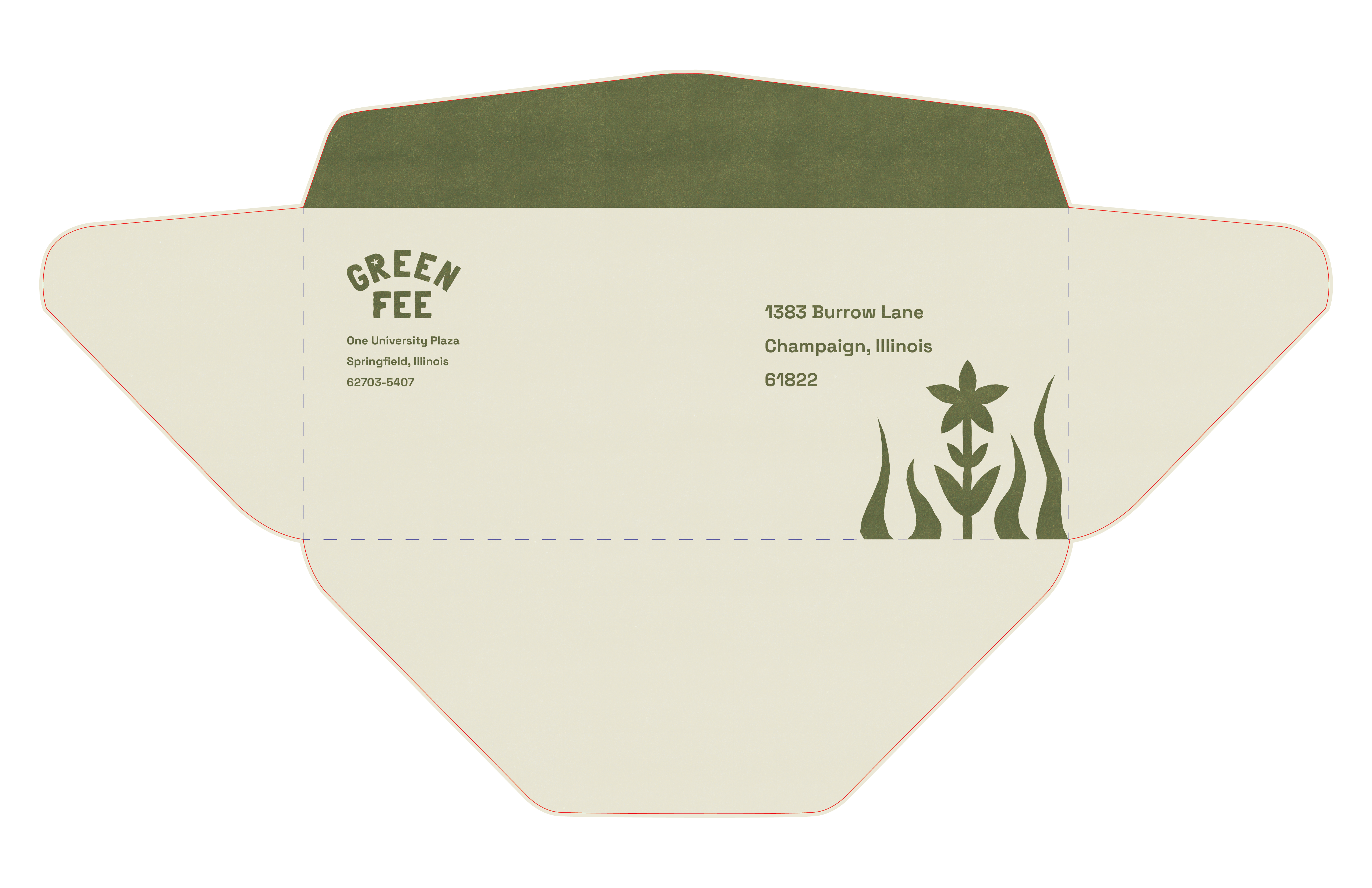 Proposed Envelope with First Draft Green Fee Logo