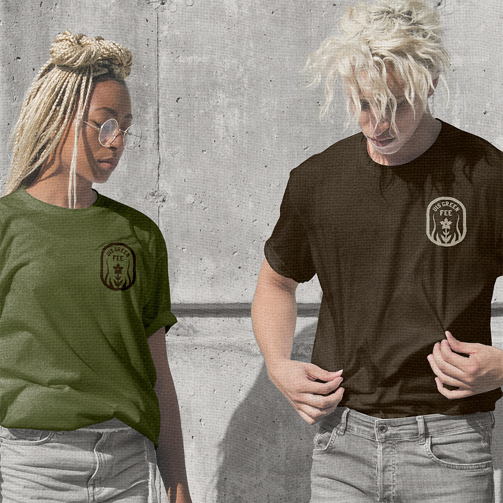 Proposed T-shirts with Approved Green Fee Logo