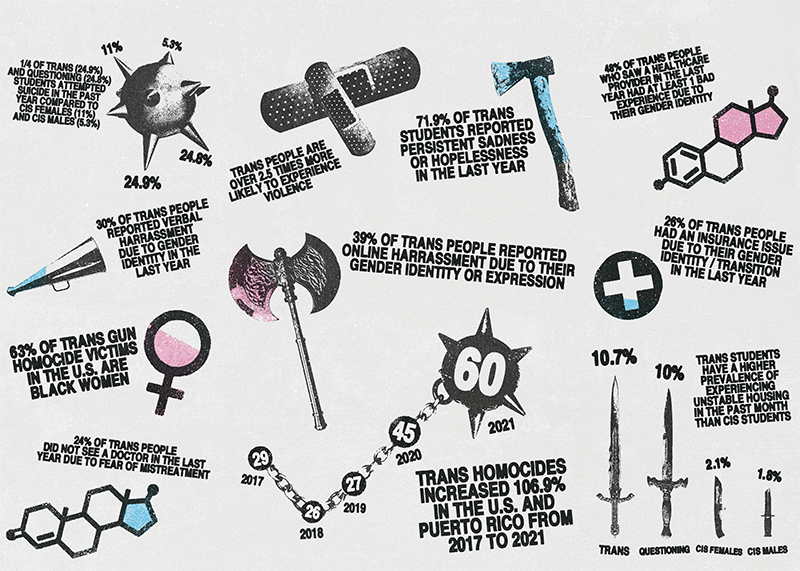 Transgender infographic design