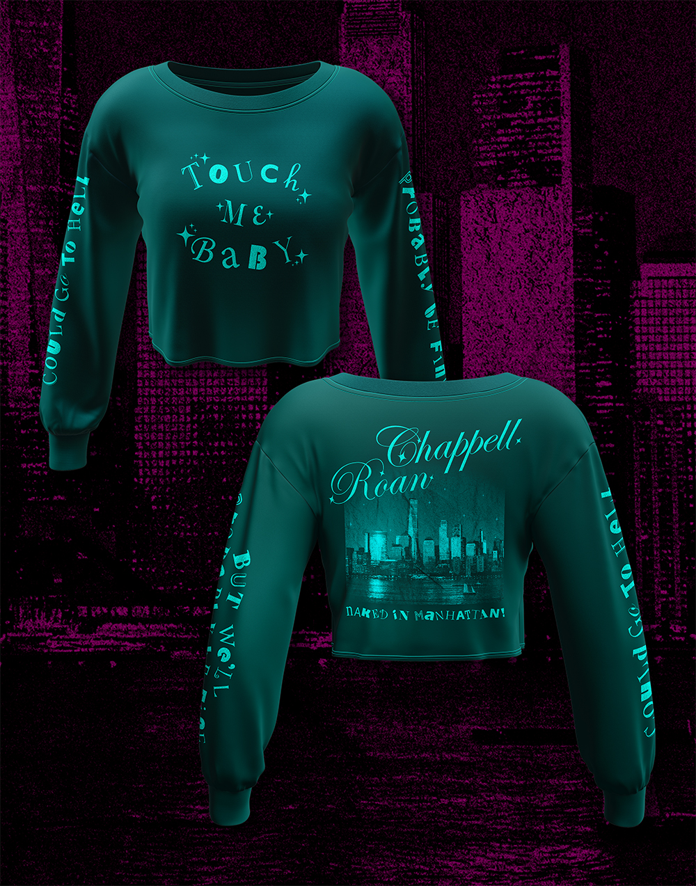 Mockup of Chappel Roan Crop Top Design