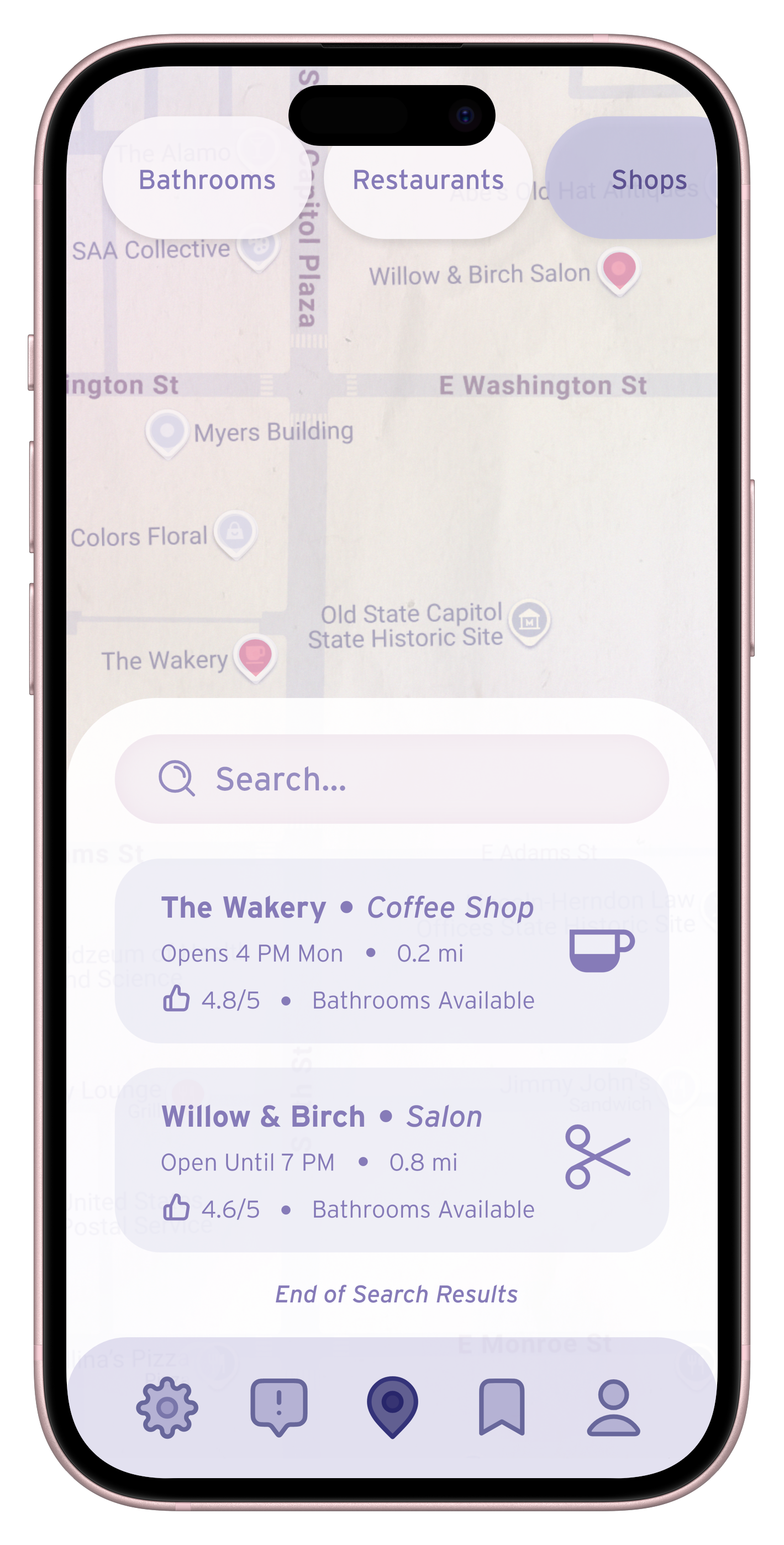 You Are Queer Shops Tab Screen